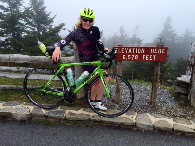 Blue Ridge Parkway, Skyline Drive, Bicycling the Blue Ridge, Libby Skinner, Assault on Mt. Mitchell, cycling trips,