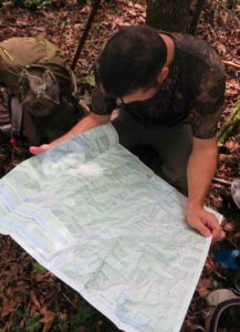 Studying the Ozark Highlands Trail Map