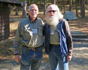 Two Menasha Ridge Authors meet in the Ouachitas Jim Warnock and Nimblewill Nomad 